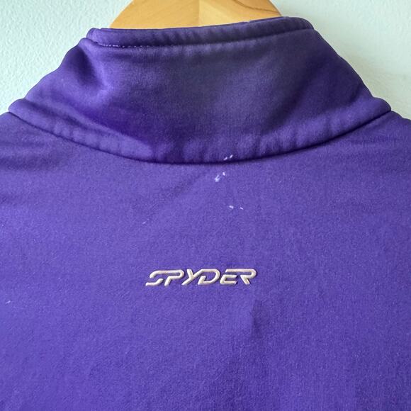 Spyder Sweater Women 8 Purple Sweatshirt Walking Active Gym Fall Athleisure Top - Picture 12 of 12
